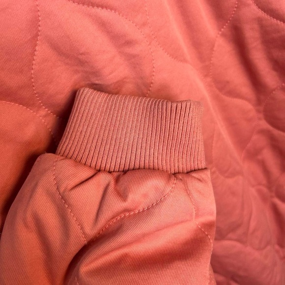 Universal Thread Quilted Coat Pink Coral Snap Zip Oversized XXL - Picture 7 of 10